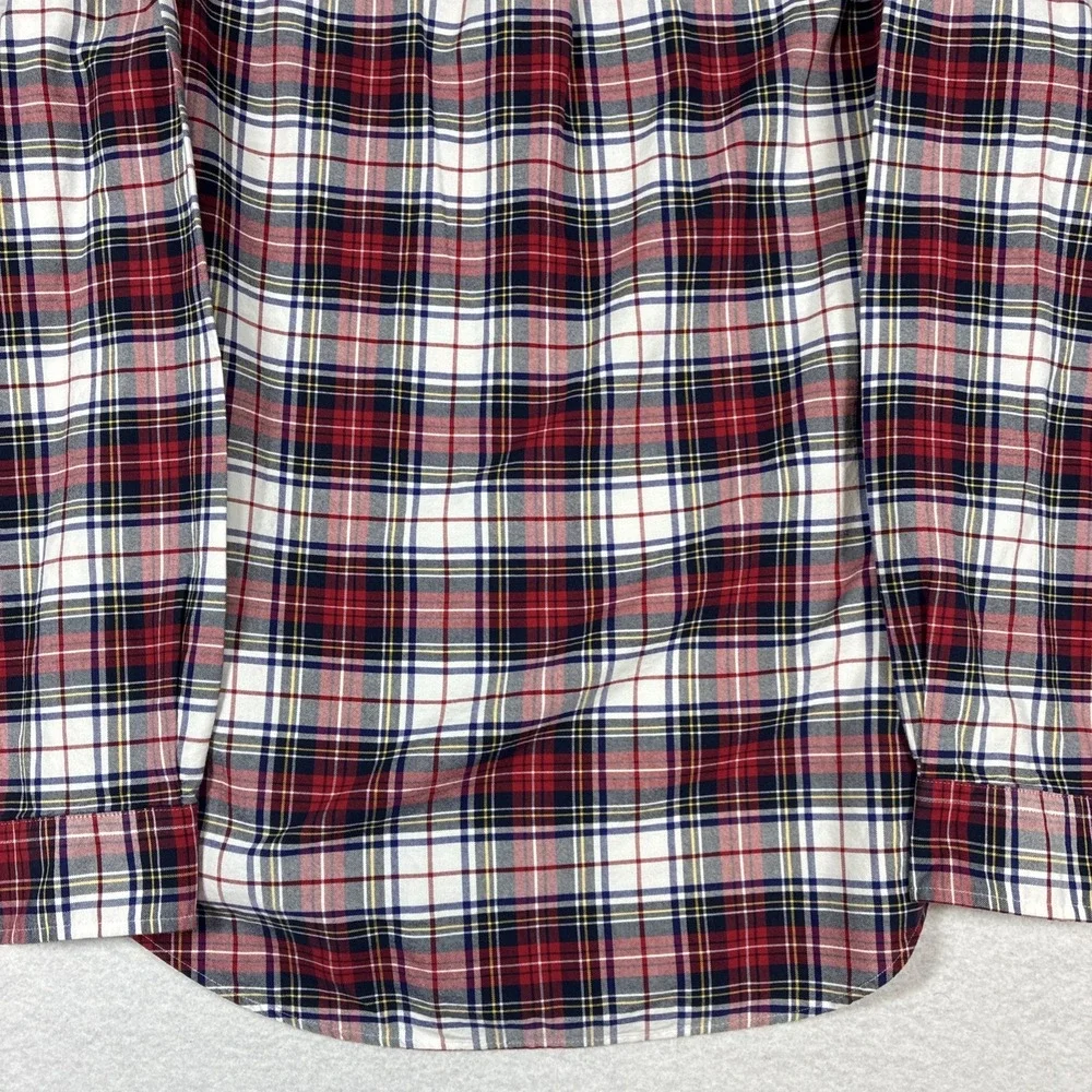 Polo Ralph Lauren Mens Classic Fit Tartan Plaid Button Down Medium Flesh Pony